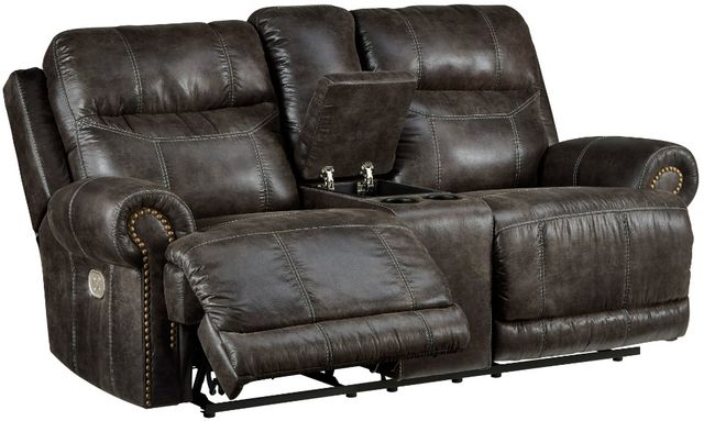 Signature Design by Ashley® Grearview 2-Piece Charcoal Reclining Living Room Set-2