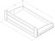 Kodiak Furniture Phoenix Antique White Full Futon Frame with Storage-1