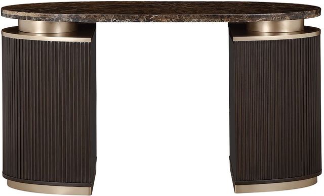 Michael Amini® West Kensington Medium Espresso Vanity Desk-3