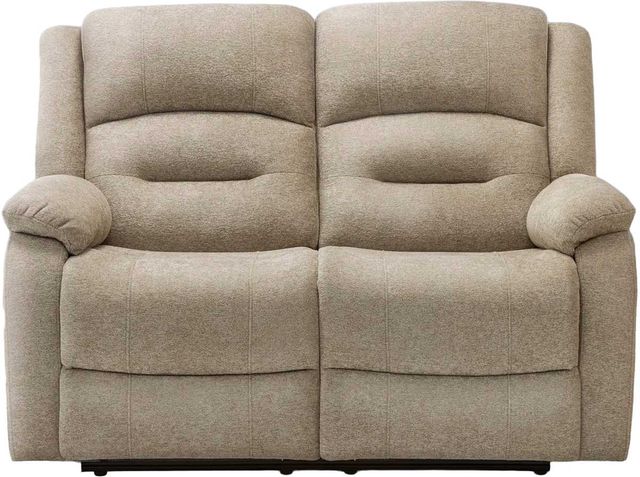 Monarch Specialties Inc. Beige Power Reclining Loveseat with USB Ports-0