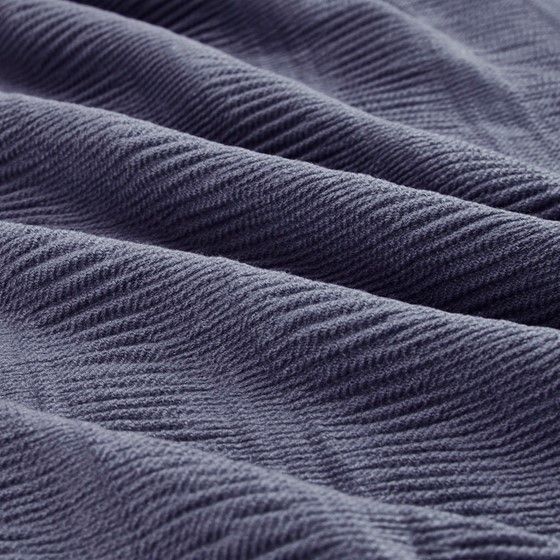 Olliix by INK+IVY Reeve Navy 50" x 60" Ruched Throw-2
