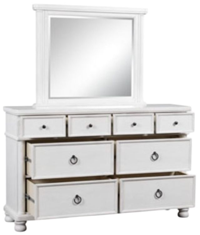 Signature Design by Ashley® Rowlenstown Antique White Dresser and Mirror-2