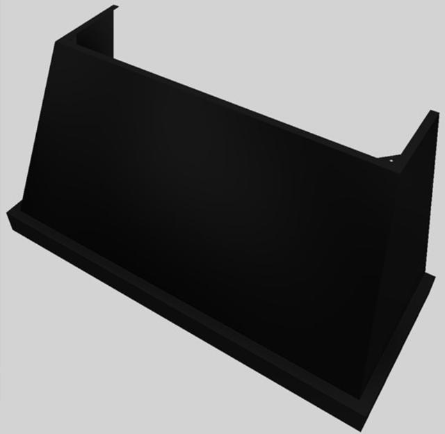 Vent-A-Hood® Designer Series 60" Black Wall Mounted Range Hood-1