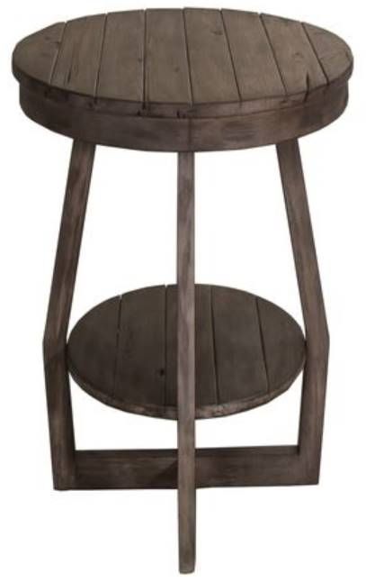 Liberty Furniture Hayden Way 3-Piece Gray Wash Table Set (1 Cocktail 2 End Tables)-2