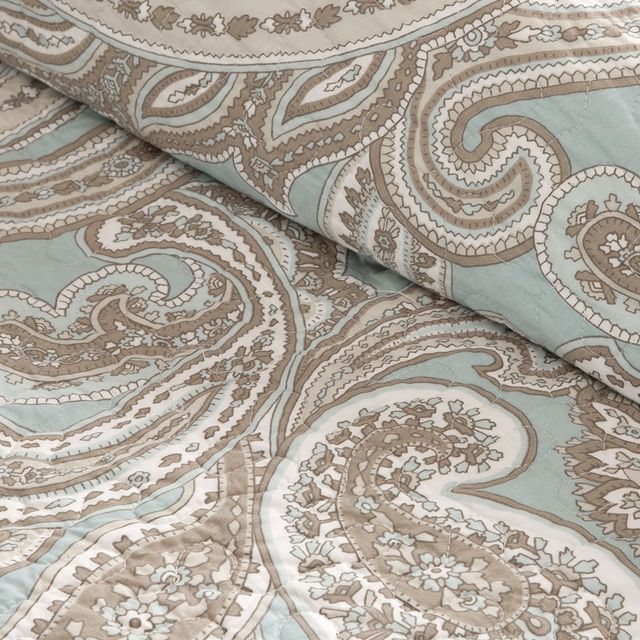 Olliix by Madison Park Pure Ronan 4 Piece Blue King/California King Coverlet Set-3