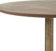 Renwil® Sparta Light Brown Accent Table with Antique Brass Base-2