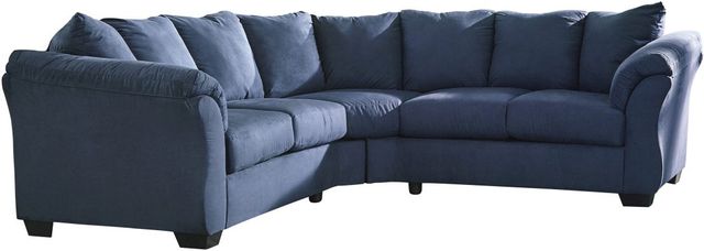 Signature Design by Ashley® Darcy 2-Piece Blue Sectional-0