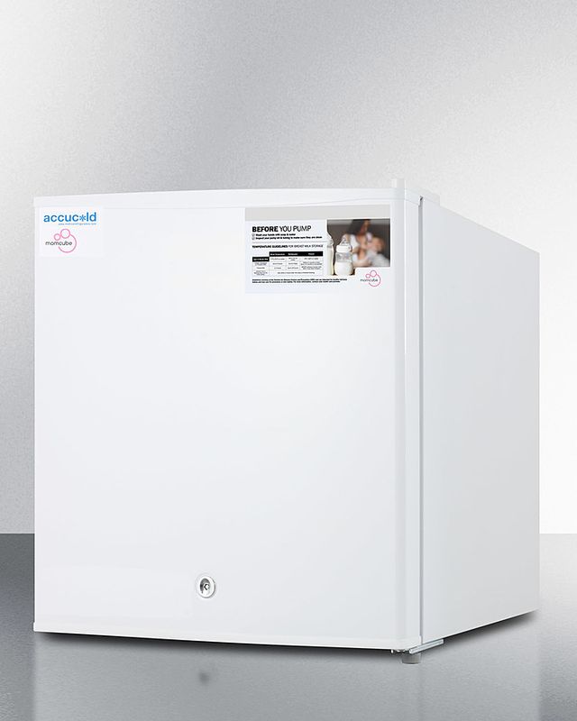 Accucold® MOMCUBE™ 19" 1.4 Cu. Ft. White Countertop Breast Milk Freezer-1