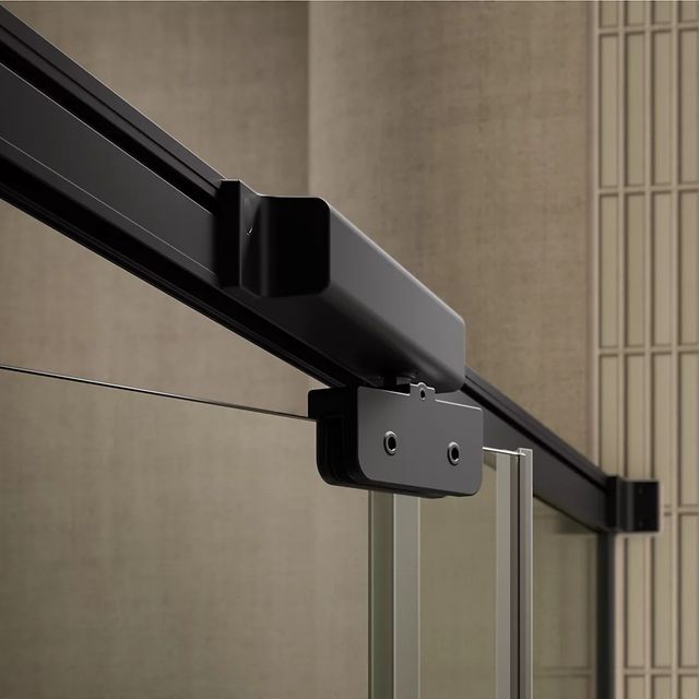 KOHLER Statement™ Vibrant Brushed Moderne Brass 76" x 54" - 60" Pivot Shower Door with Controlled Close®-1