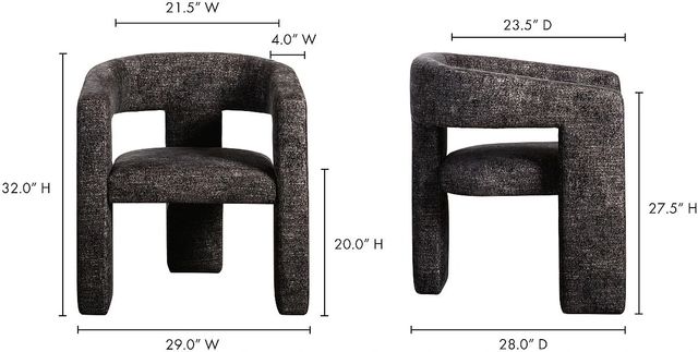 Moe's Home Collection Elo Black Chair-2