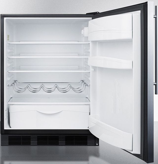 Summit® 24" 5.5 Cu. Ft. Stainless Steel Compact Refrigerator-2