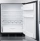 Summit® 24" 5.5 Cu. Ft. Stainless Steel Compact Refrigerator-2