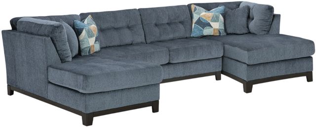 Benchcraft® Maxon Place 3-Piece Navy U-Shape Sectional and Chaise-0