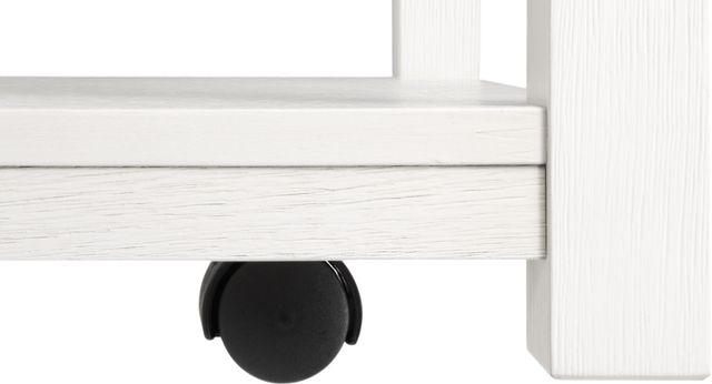 Crown Mark Dakota Brown Coffee Table with White Base-4