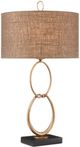Currey & Company Shelley Antique Brass/Dark Natural Table Lamp-0