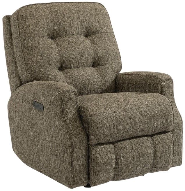 Flexsteel® Devon Power Rocking Recliner with Power Headrest-0