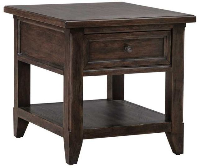Liberty Furniture Paradise Valley Saddle Brown End Table-0