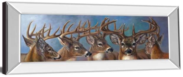 Classy Art Five Bucks by Carolyn Mock Mirrored Frame Wall Art-1