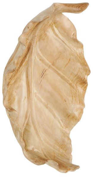 Deco Marche Light Brown Leaf Decor Tray-1