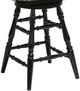 TEI Windswept Shores Black Rub-Thru Swivel Counter Stool-2