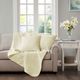 Olliix by Madison Park Quebec 2 Yellow 20"x20" Quilted Square Pillow Pair-2