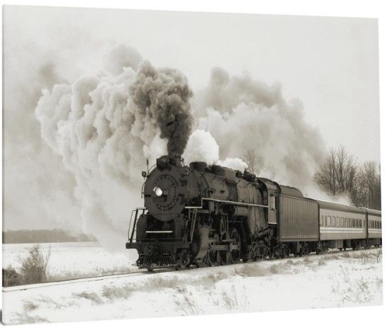 Classy Living Railroad Smoke Wall Art-3