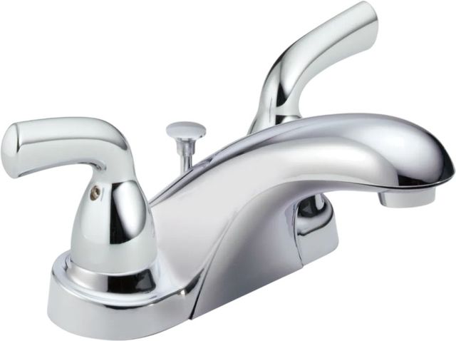 Delta Foundations® Chrome 2-Handle Centerset Bathroom Faucet-0