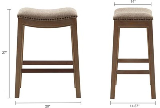 Olliix by Madison Park Linen Belfast Saddle Counter Stool-2