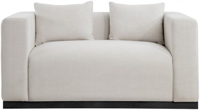 Meridian Furniture Alfie Beige Linen Textured  Loveseat-1