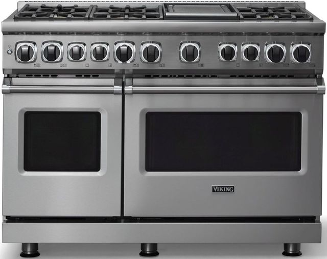 Viking® 7 Series 48" Stainless Steel Pro Style Dual Fuel Range-2