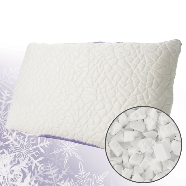 Protect-A-Bed® Therm-A-Sleep® White Snow Foam Clusters Queen Pillow-4