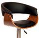 Armen Living Paris Black Adjustable Swivel Bar Stool-2