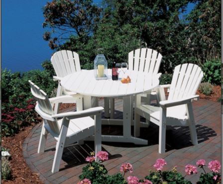 Seaside Casual Salem Round Dining Table 4'-2
