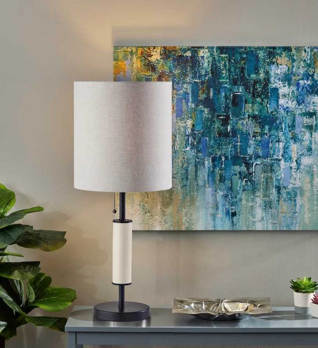 Adesso® Vanessa Black Table Lamp-3