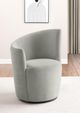 Coaster® Nueva Dove Gray Upholstered Swivel Chair-5