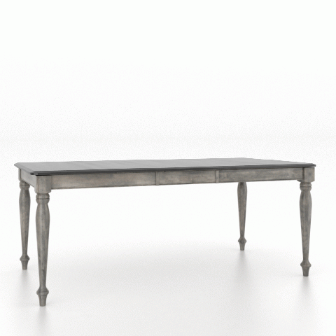 Canadel Customizable Gourmet 76" VA Base Dining Table with One Removable Leaf-1