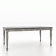 Canadel Customizable Gourmet 76" VA Base Dining Table with One Removable Leaf-1