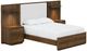 Bernards Westfield Walnut Queen Upholstered Wall Bed-0