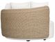 Uttermost® Sunset Oatmeal/Oyster White Outdoor Round Swivel Day Bed-5