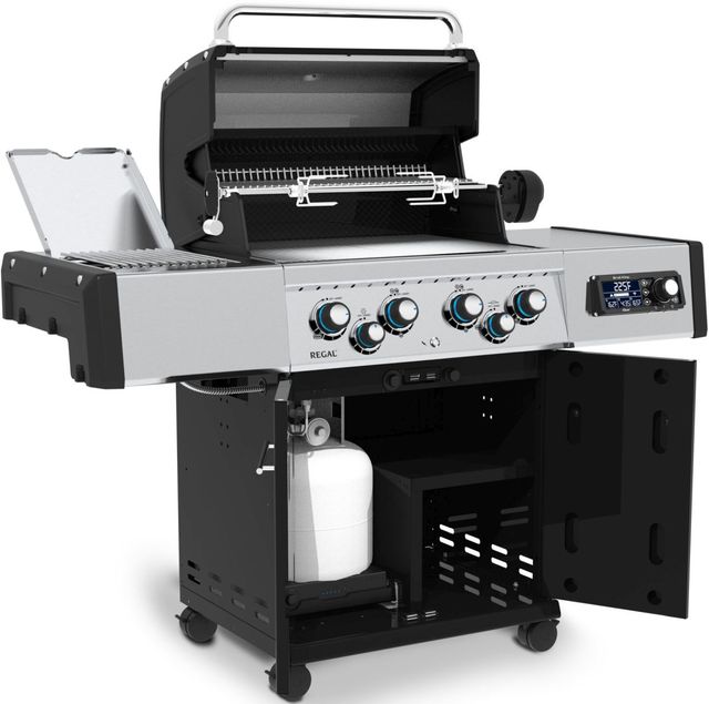 Broil King® Regal™ Q 490 Pro 4-Burner Black Freestanding Natural Gas Grill-3
