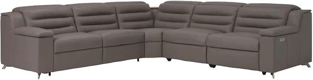 Palliser® Furniture Customizable Lotus 5-Piece Wide Power Reclining Storage Sectional with Headrest-0