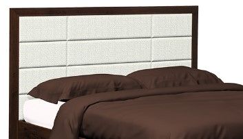 Country View Woodworking American Modern Brown Maple 12-Panel Upholstered  Queen Bed-1