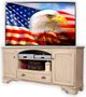 American Heartland Manufacturing Poplar 80 " Deluxe TV Stand-1