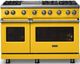Viking® 5 Series 48" Daffodil Pro Style Gas (NG) Range with Polished Chrome Trim-4