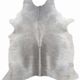 BS Trading® Natural Gray Medium Cowhide Throw Rug-0