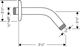 Hansgrohe Chrome 6" Standard Showerarm-1