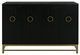 International Furniture Direct Dark Ebano Charcoal Black Console-1