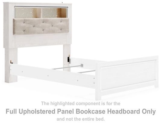 Signature Design by Ashley® Altyra Gray/White Full Bookcase Headboard-1
