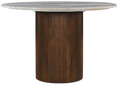 Liberty Furniture Kaleidoscope Gray Pedestal Dining Table with Aged Whiskey Base Liberty Furniture Kaleidoscope Gray Pedestal Dining Table with Aged Whiskey Base