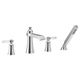 Moen® Flara Chrome Two-Handle High Arc Roman Tub Faucet-0